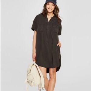 Charcoal short sleeve dress